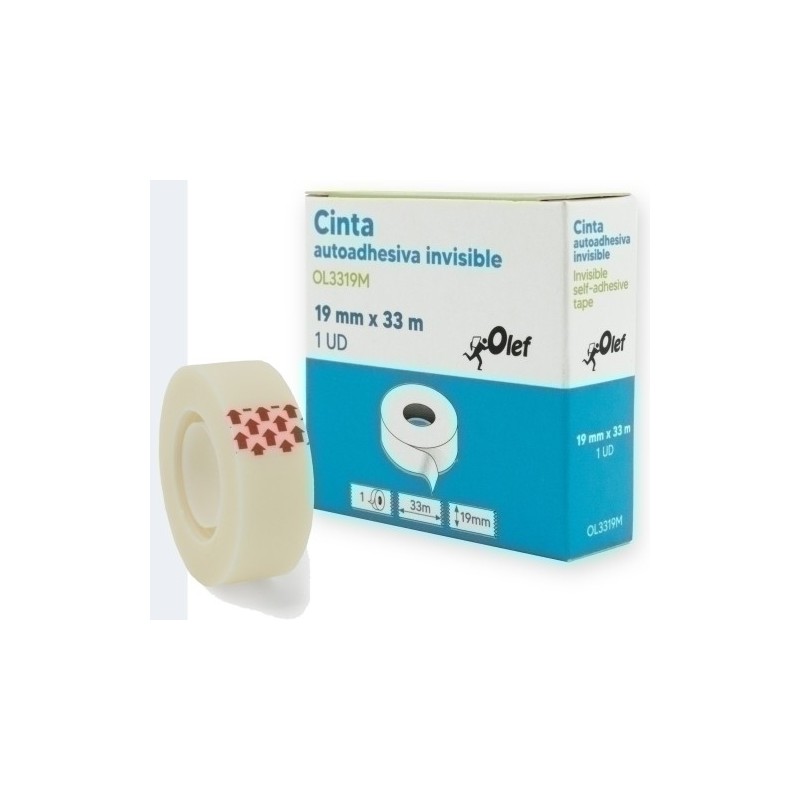 OL3319M-CINTA ADHESIVA OLEF INVISIBLE 33x19 precio por 1 unidades