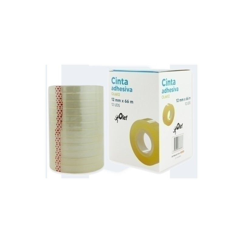 OL6612-CINTA ADHESIVA OLEF rollo 66x12 precio por 12 unidades