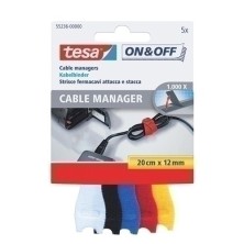 55236-00000-01-CINTA VELCRO TESA ON&OFF CABLES 5 tiras precio por 1 unidades